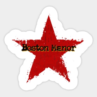 best vintage star Boston Manor Sticker